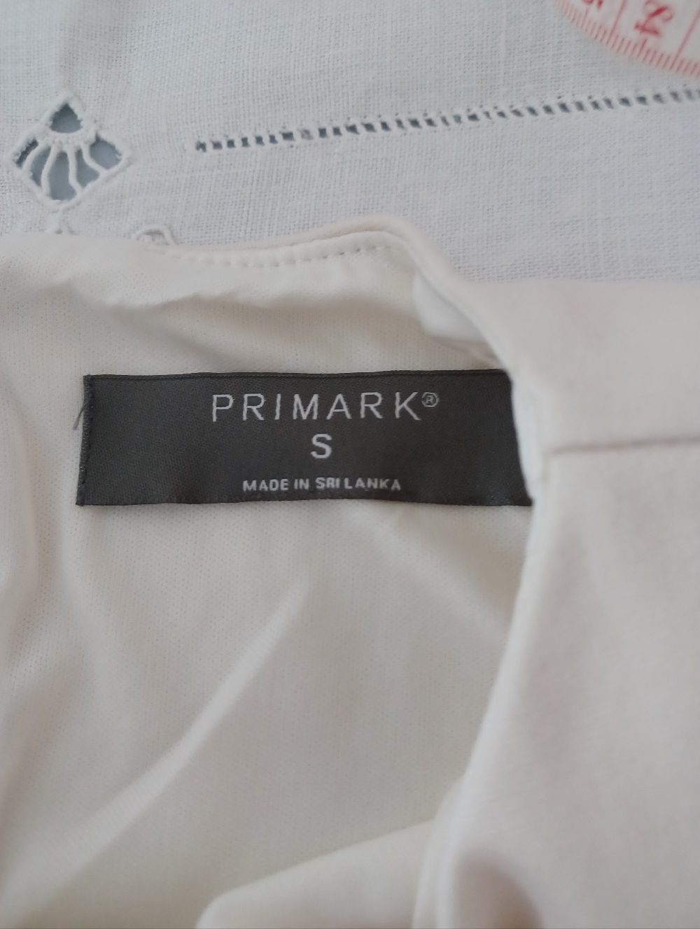 Primark Ivory Sheath Dress With Gold Button Detail- Size S - Picture 4 of 5